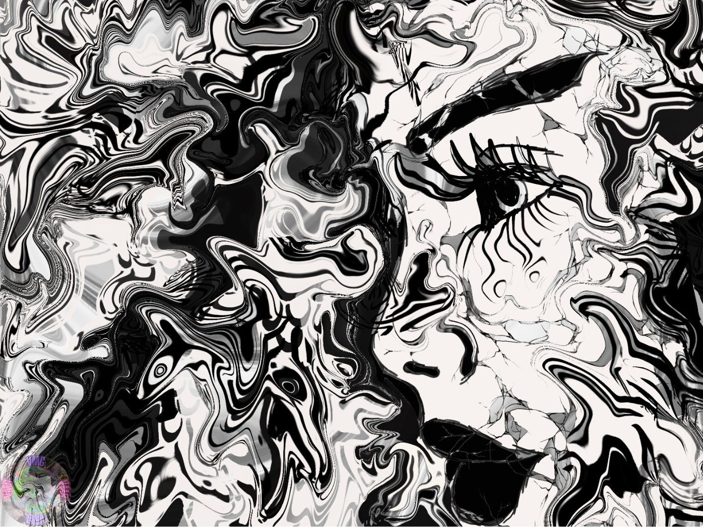 Captivate - A 80x60cm Digital Painting Printed On Canvas (One Only)