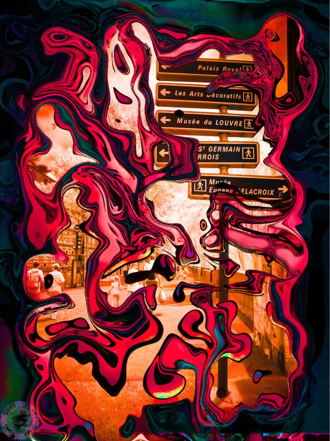 EnRouteVersTo - Mixed Media (Digital Painting/Photograph) 60x80cm Ultra HD Print Under Plexiglass