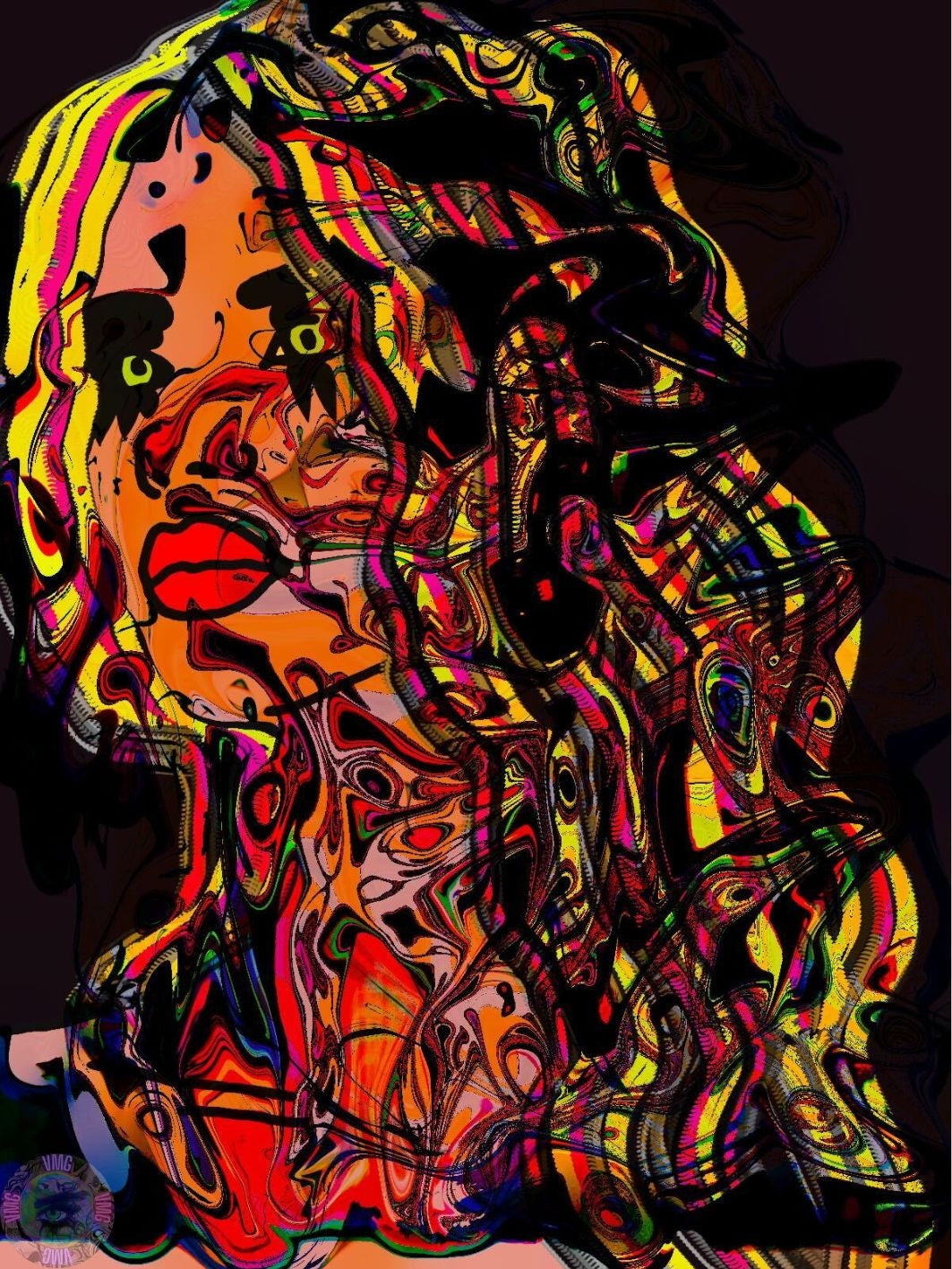 Marked G5 - A 60x80cm Digital Painting Printed On Canvas (One Only)