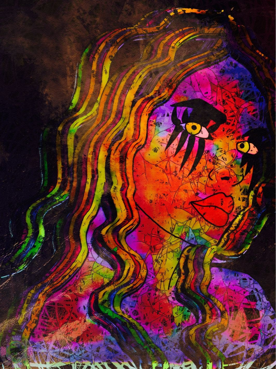 Marked M5 - A 60x80cm Digital Painting Printed On Canvas (One Only)