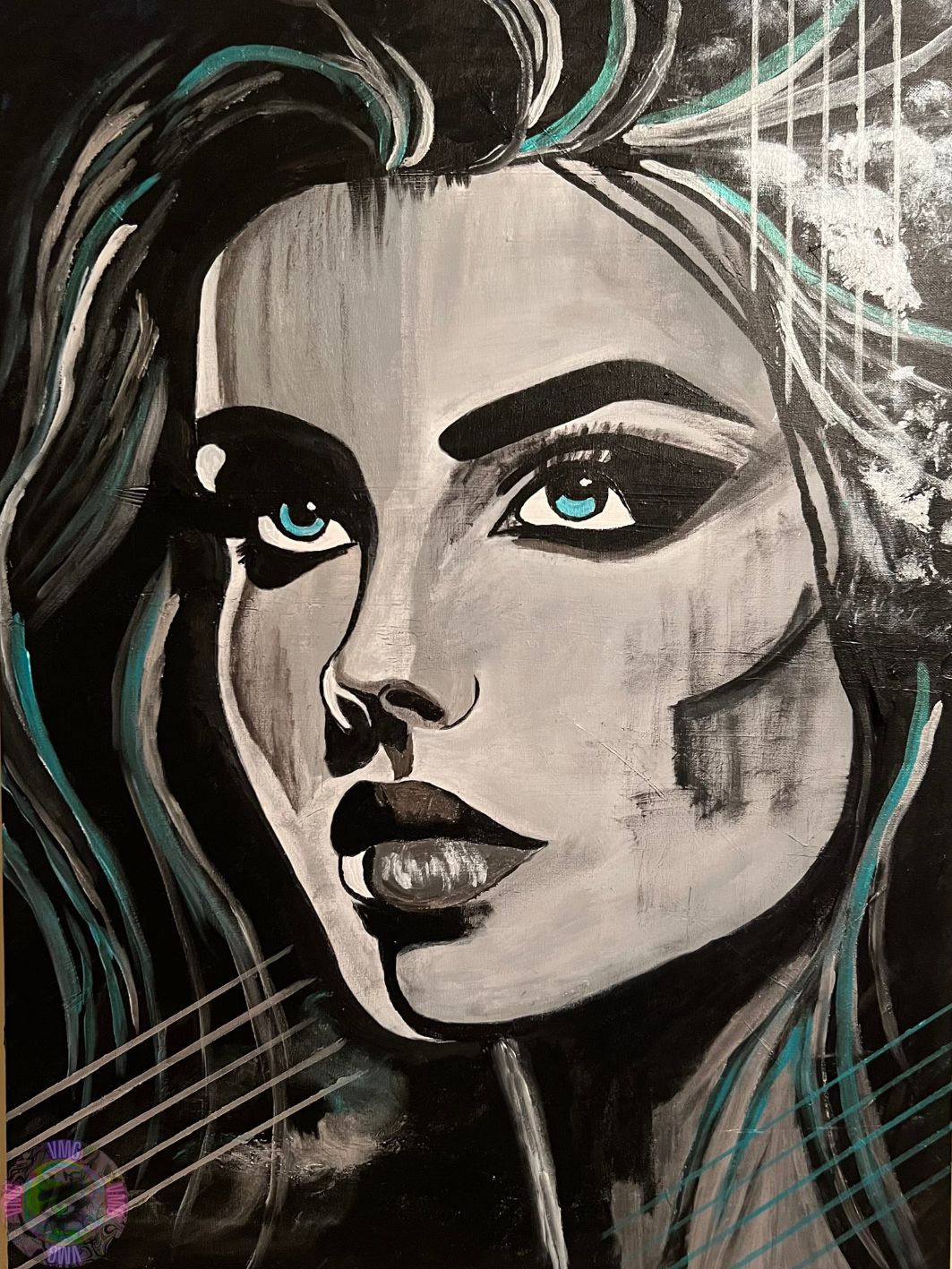 Shades Of Strength: 60x80cm Acrylic Painting