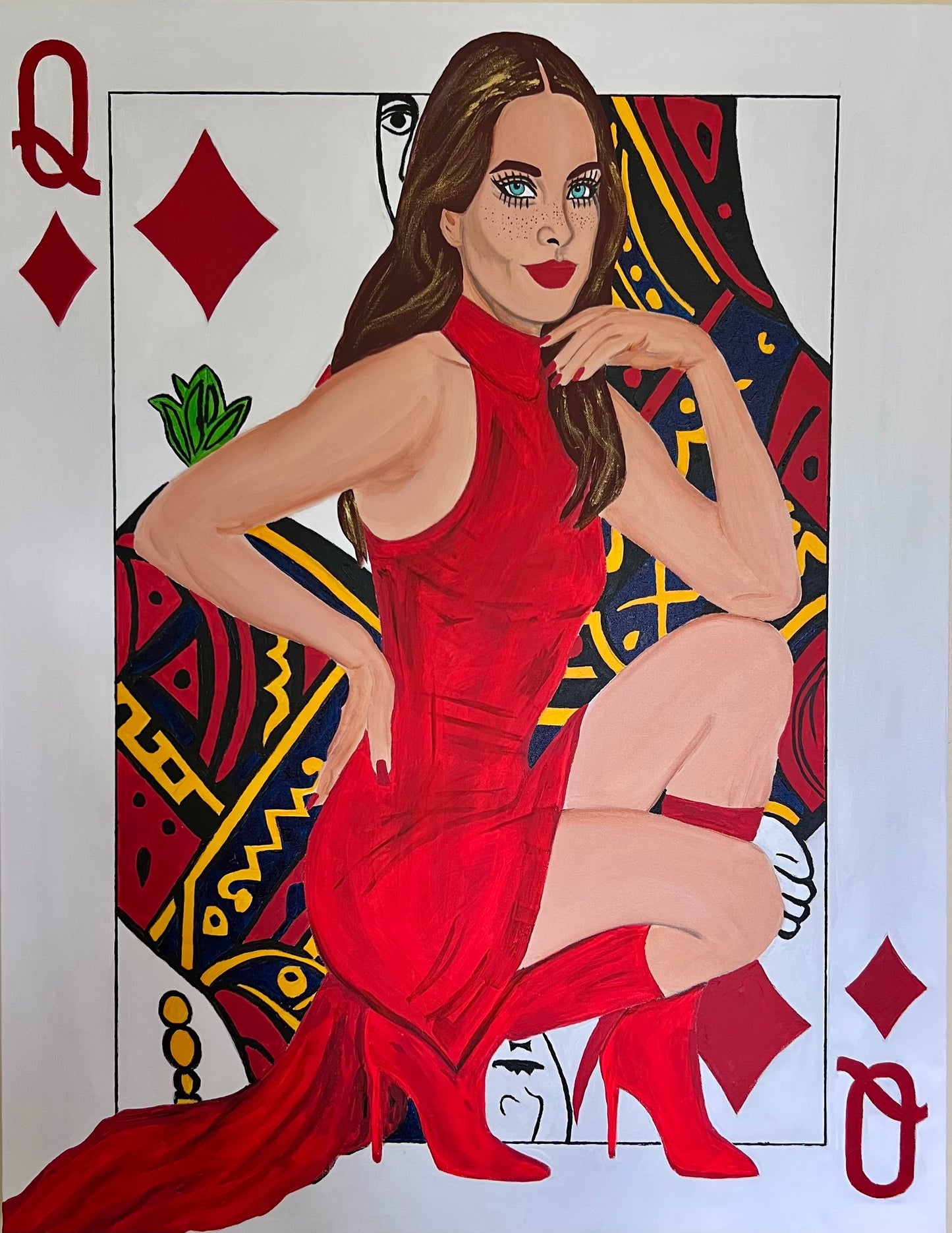 All In, All Hers: 80x100cm Acrylic Painting